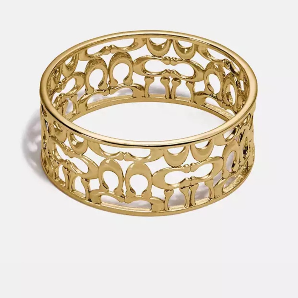Coach Pierced Signature bangle